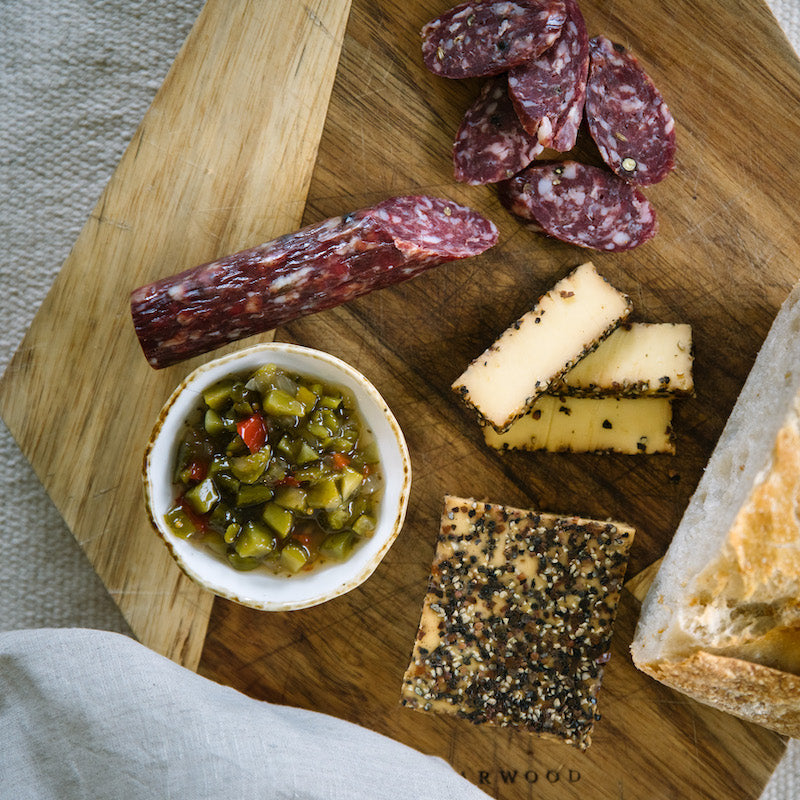 Gathered Game Wild Venison Salami  Long Box 100g